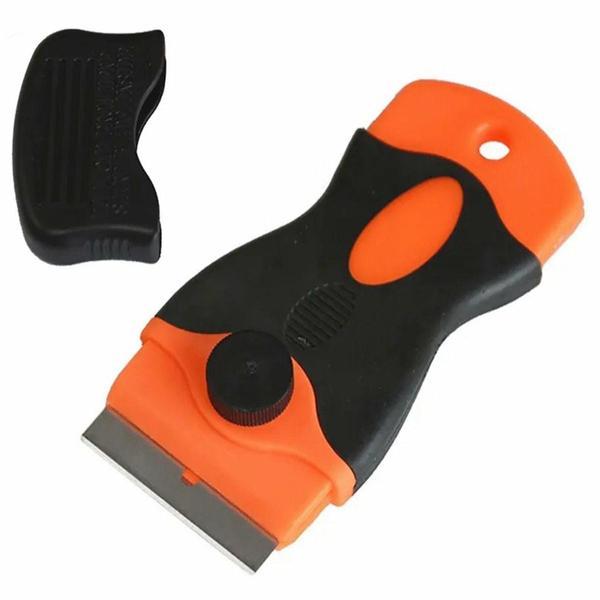 Racleta curatare pentru plita, plastic/otel, 11x4.7 cm