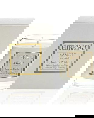 Lumanare Parfumata din Ceara de Soia cu Iasomie de Iarna, Iasomie Araba si Iasomie Salbatica - Hiremo Soy Blend Candle Jasmine Petals, 250 ml