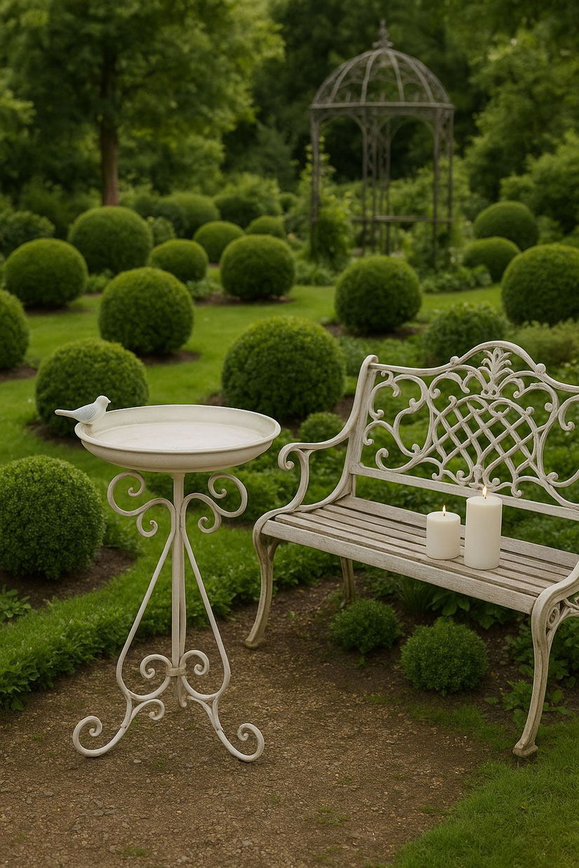 Baie pasarele Shabby Chic din fier forjat