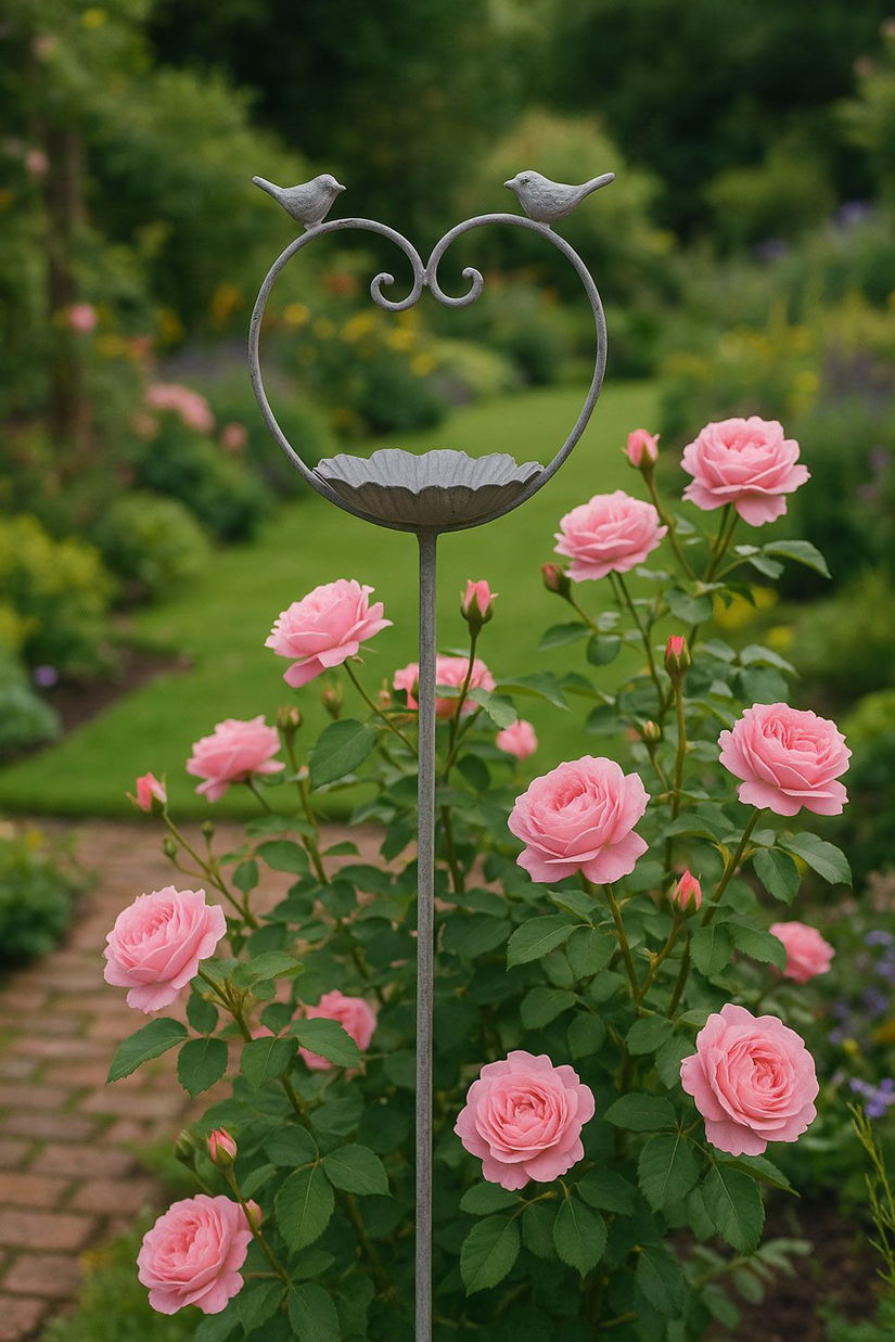 Jardiniera suspendata din fier forjat antik grey