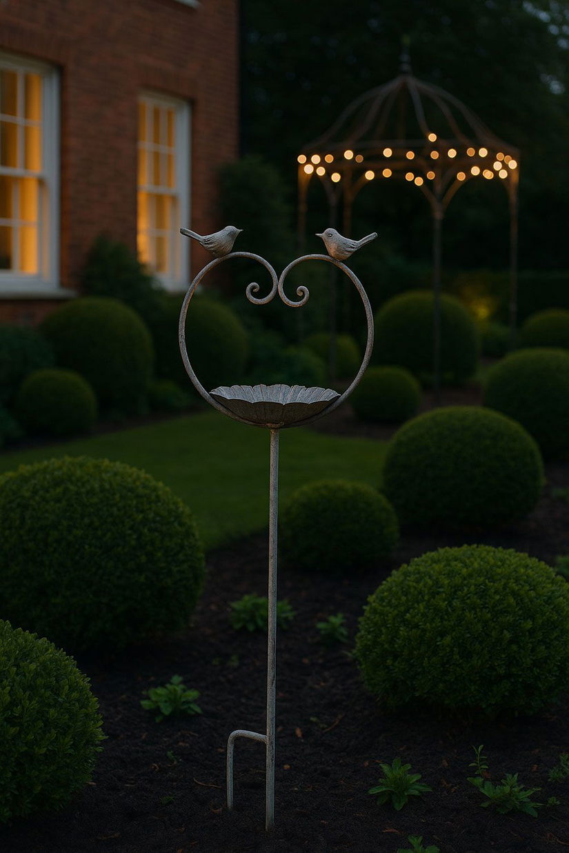 Jardiniera suspendata din fier forjat antik grey
