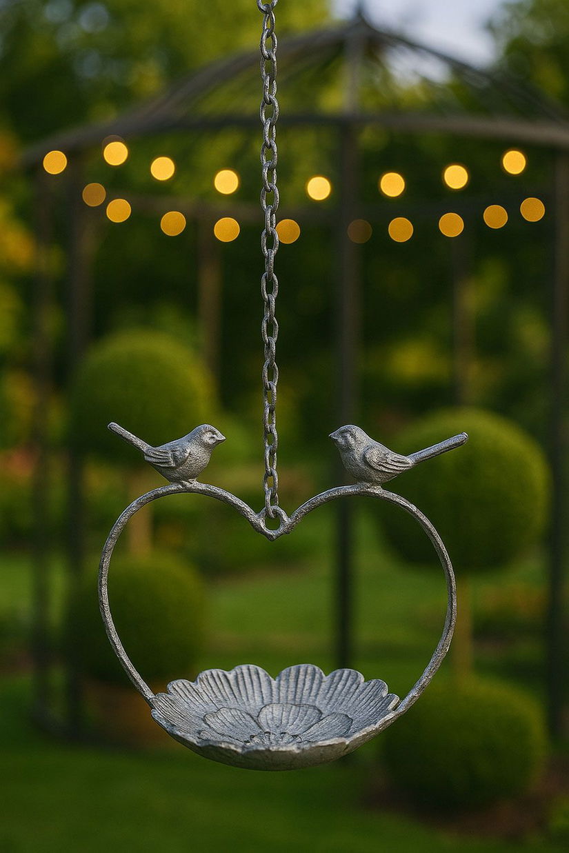 Baie pasarele din fier forjat antik grey
