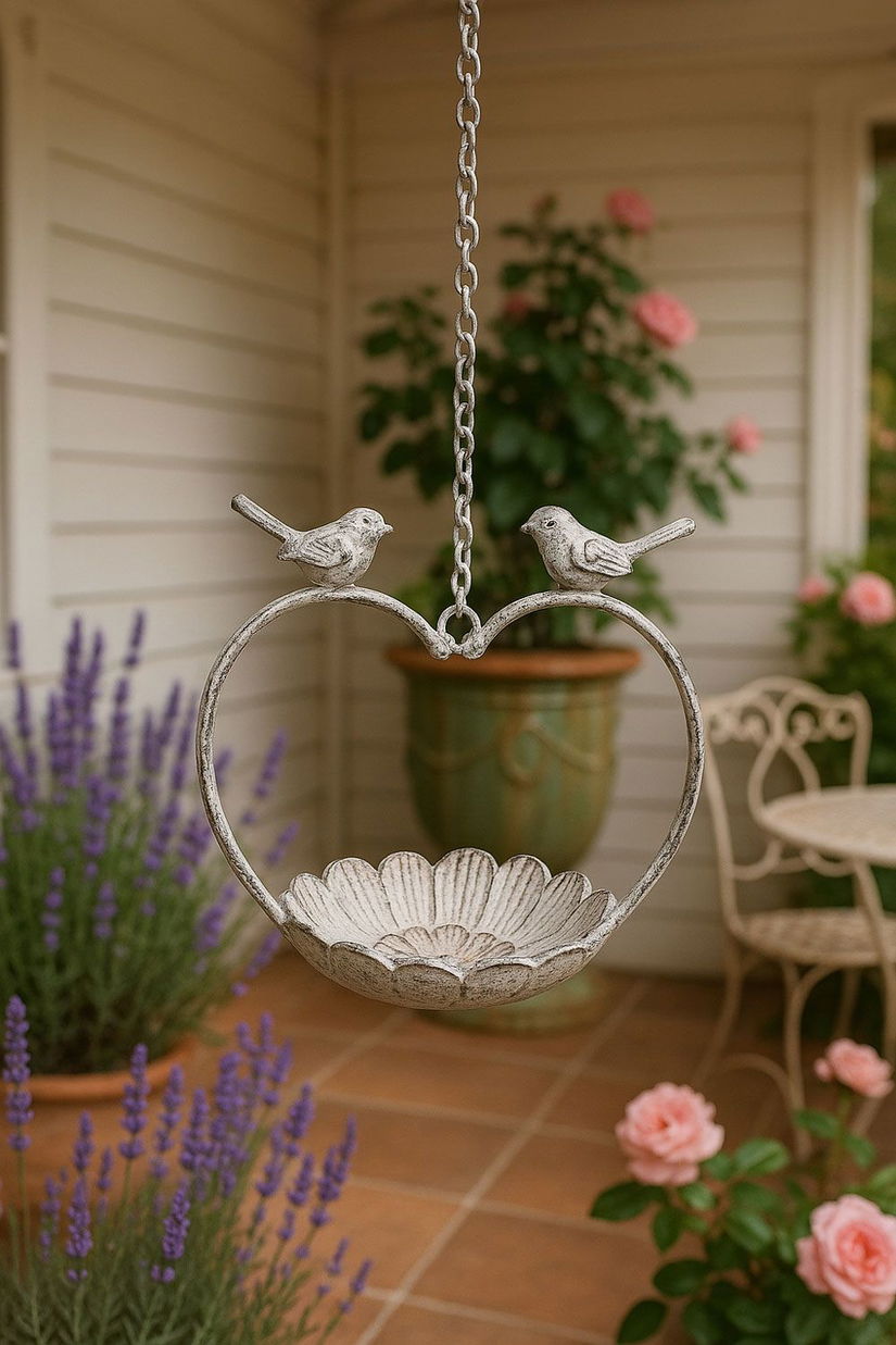 Baie pasarele din fier forjat antik grey