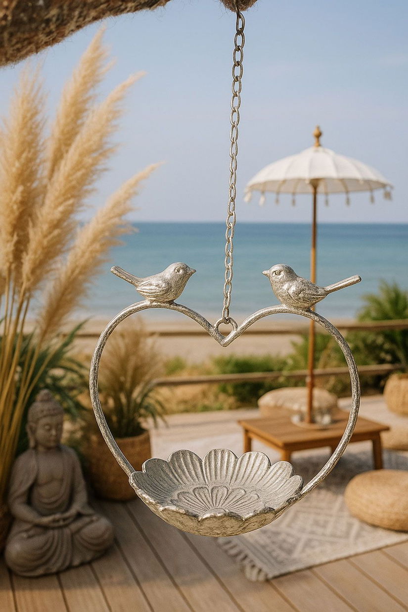 Baie pasarele din fier forjat antik grey