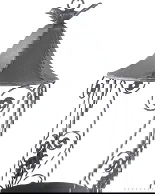 Baie pasarele din fier forjat antik grey