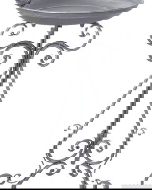 Baie pasarele cu picior din fier forjat antik grey