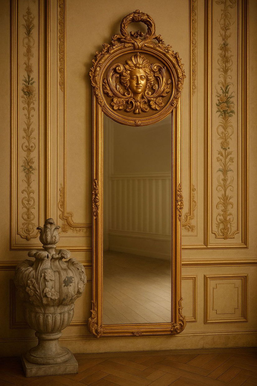 Oglinda monumentala de perete stil Rococo