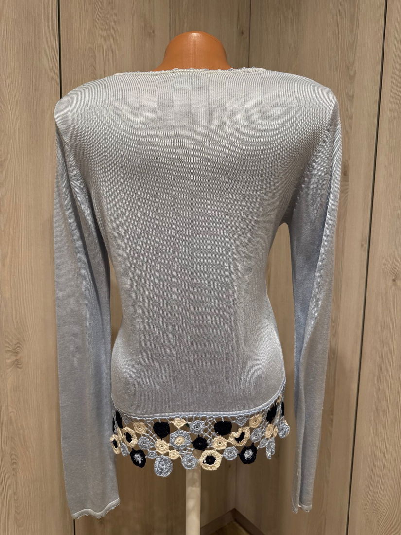 CARDIGAN QUO SUPERB,ELEGANT,DEOSEBIT ,MARGINE CROSETATA, MARIME 12