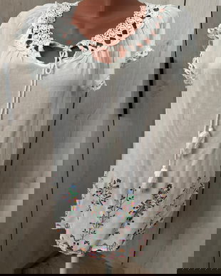 BLUZĂ VÂSCOZA CU BRODERIE ITALIA