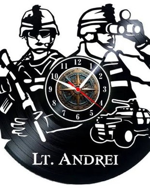 MILITARI-ceas de perete (personalizabil)