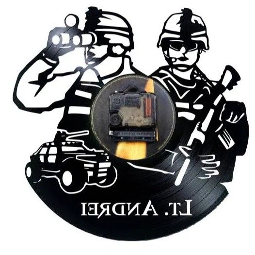 MILITARI-ceas de perete (personalizabil)