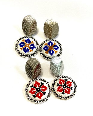 Cercei cu tija de inox