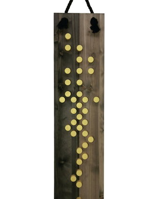 Decoratiune pentru perete 90x20 cm, din lemn
