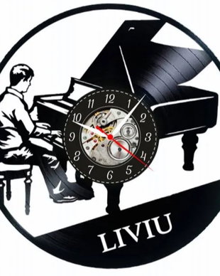PIANIST-ceas de perete (personalizabil)