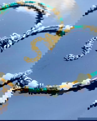 Colier handmade unicat cu pietre semipretioase si pandativ scoica