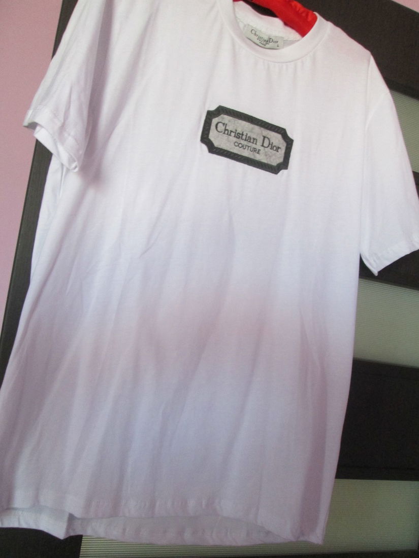 tricou Christian Dior  alb L