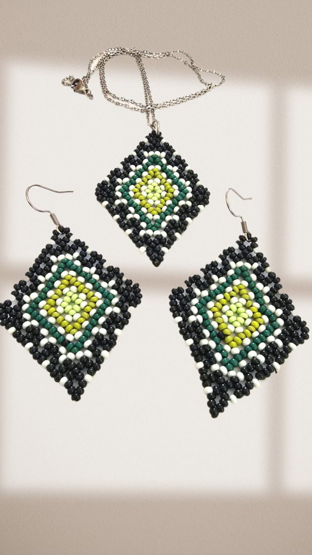 Set romb verde
