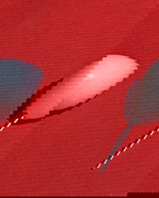 (2 bucati) Jad alb picatura aprox 10x14 mm