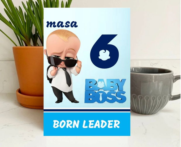 Numere de masa botez  Baby Boss