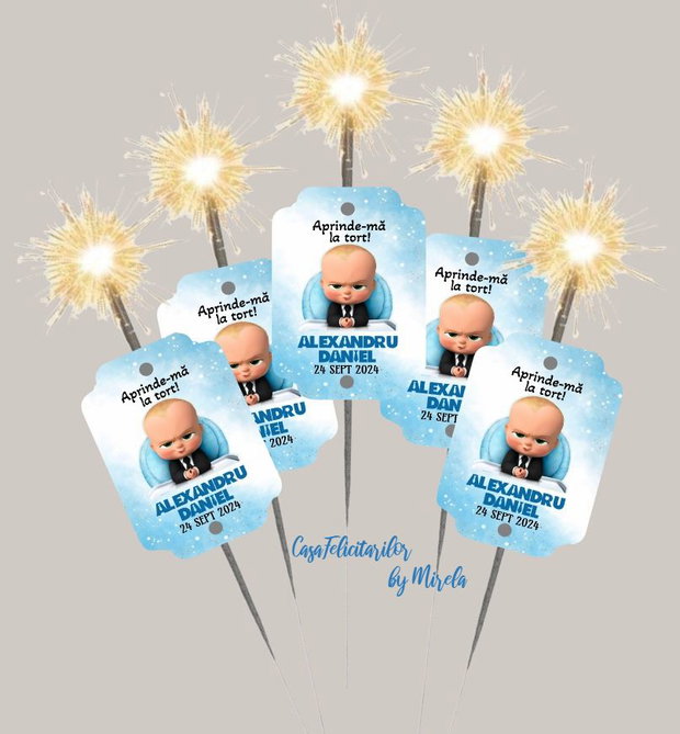 Coifuri petrecere Baby boss personalizabile