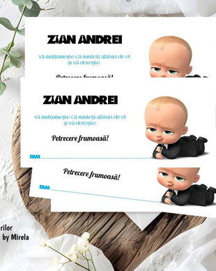 Plicuri bani botez Baby boss
