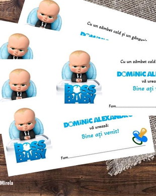 Plicuri bani botez Baby boss