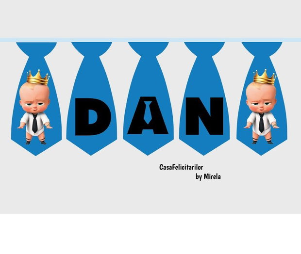 Ghirlanda botez Baby boss