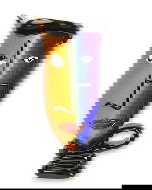 Vaza figura umana din sticla Murano