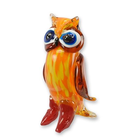 Bufnita-figurina din sticla Murano