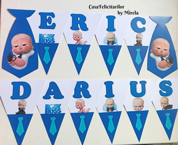 Ghirlanda Baby boss/Banner Baby boss