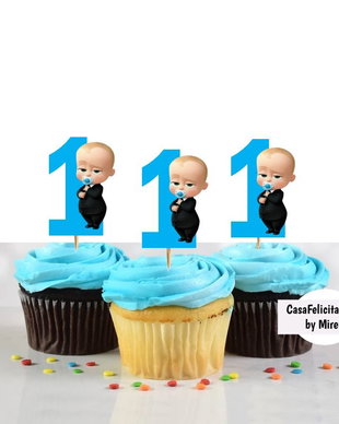 Toppere cifra aniversara Baby Boss