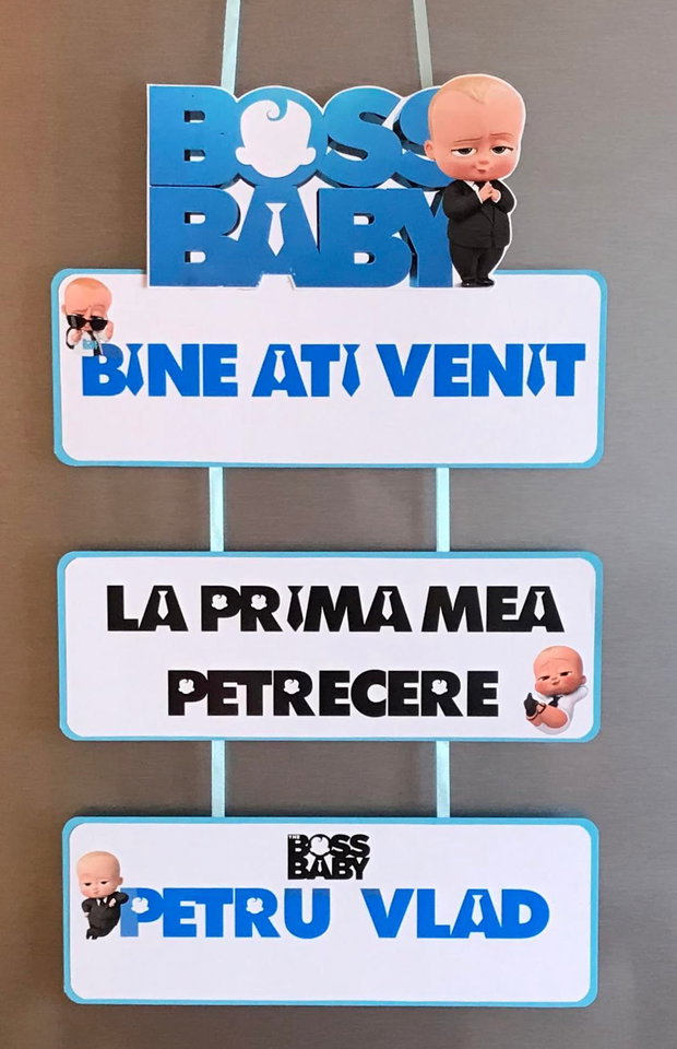 Toppere cifra aniversara Baby Boss