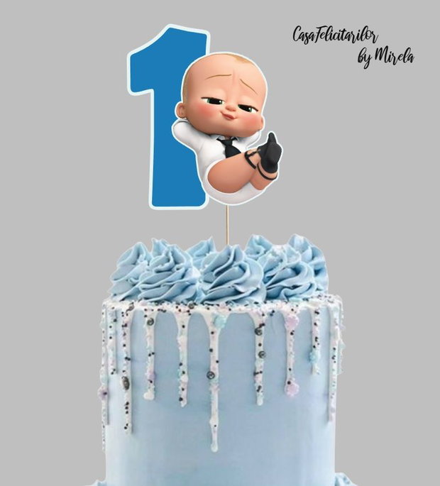 Toppere cifra aniversara Baby Boss