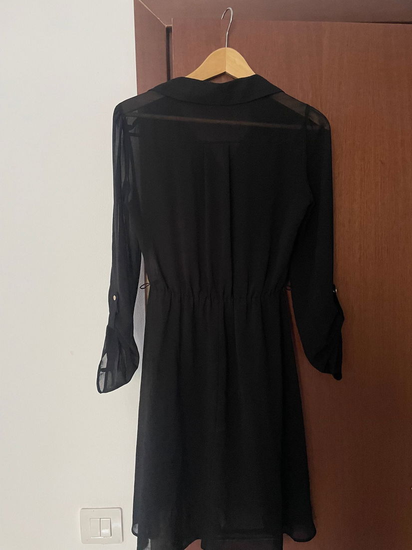 Rochie Neagră Transparentă