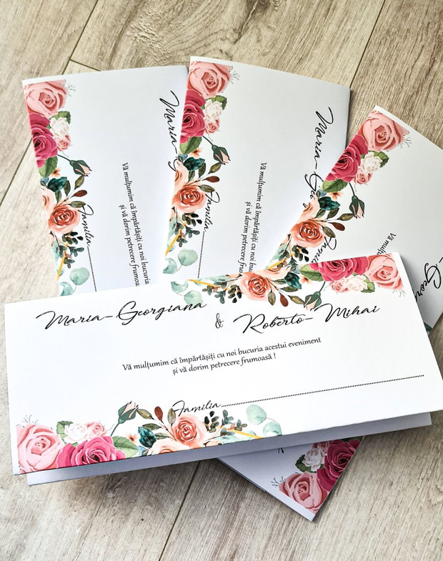 Plic de nunta floral