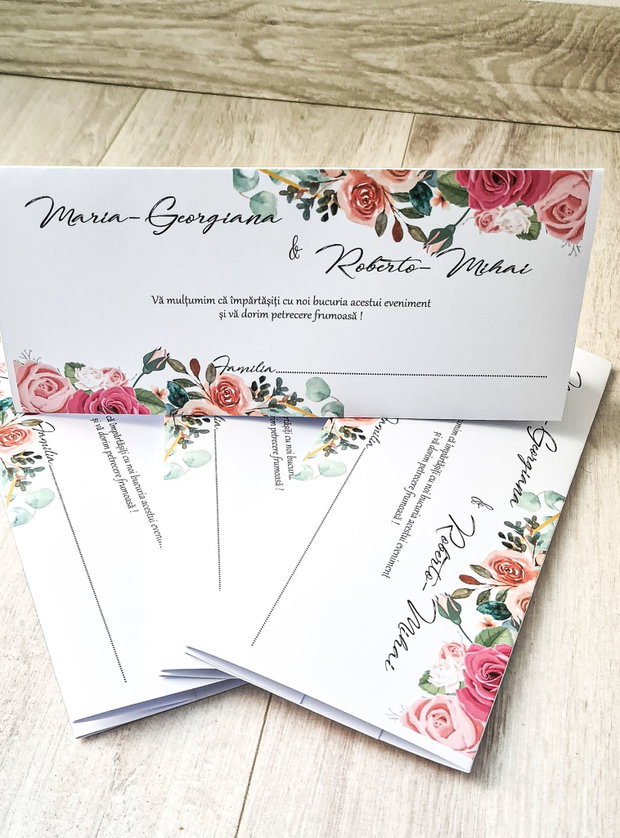 Plic de nunta floral