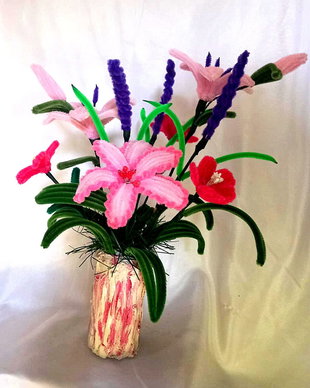 aranjament floral cu flori 48524