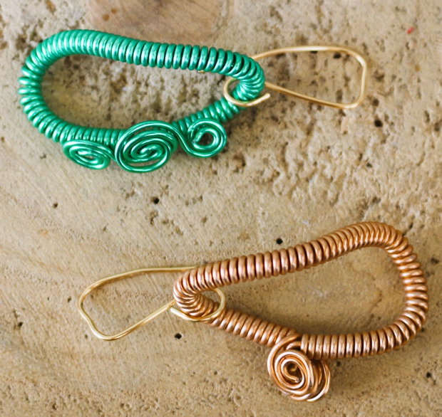 Cercei handmade din sarma