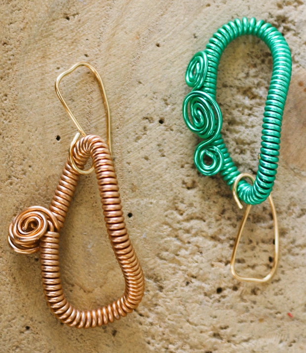 Cercei handmade din sarma