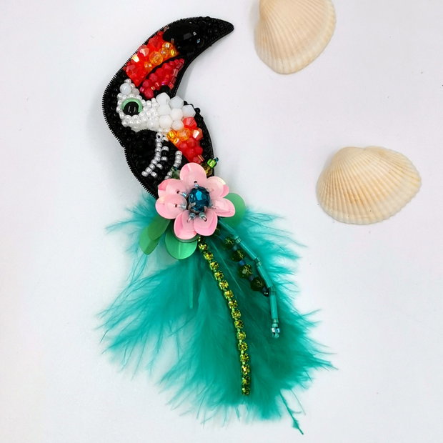 Broșă Tucan - Tucanul Fermecat