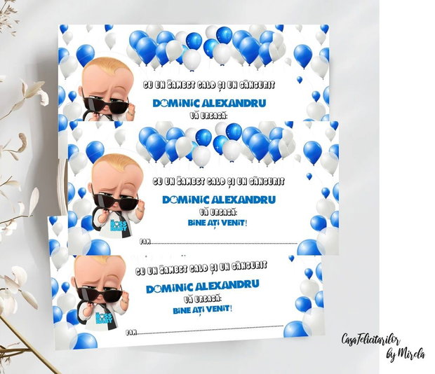 Numere masa botez Baby boss