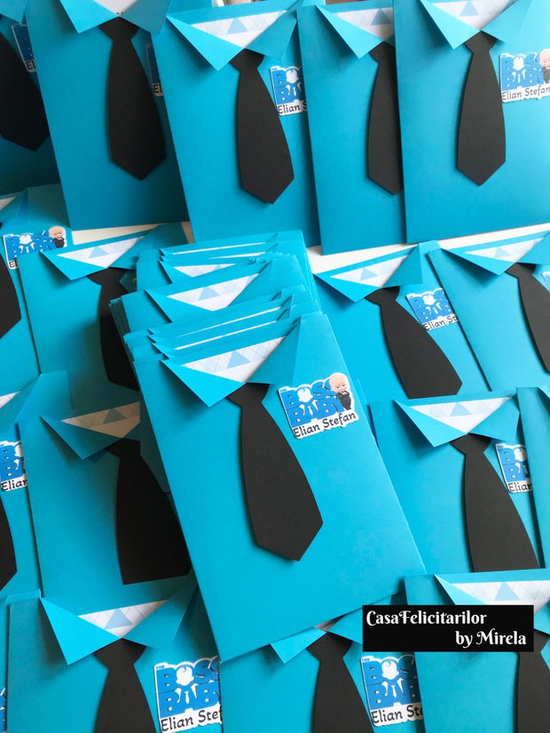 Invitatii botez Boss baby