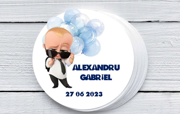 Numar masa botez Baby boss