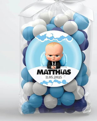 Etichete marturii botez Baby boss