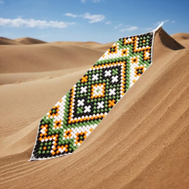 Bratara lata Verde Tribal