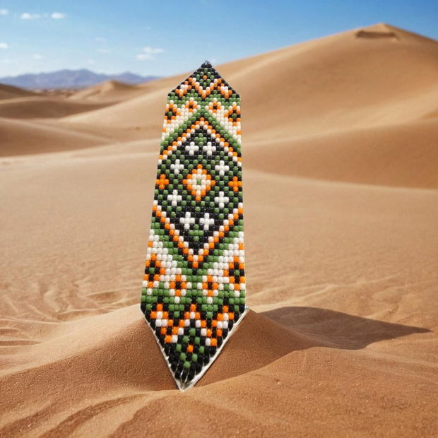 Bratara lata Verde Tribal