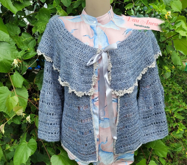 Bluza crosetata "Miss Ice"