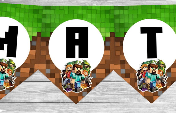 Ghirlandă personalizată Minecraft