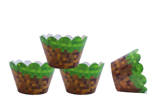 Învelitori brioșe Minecraft