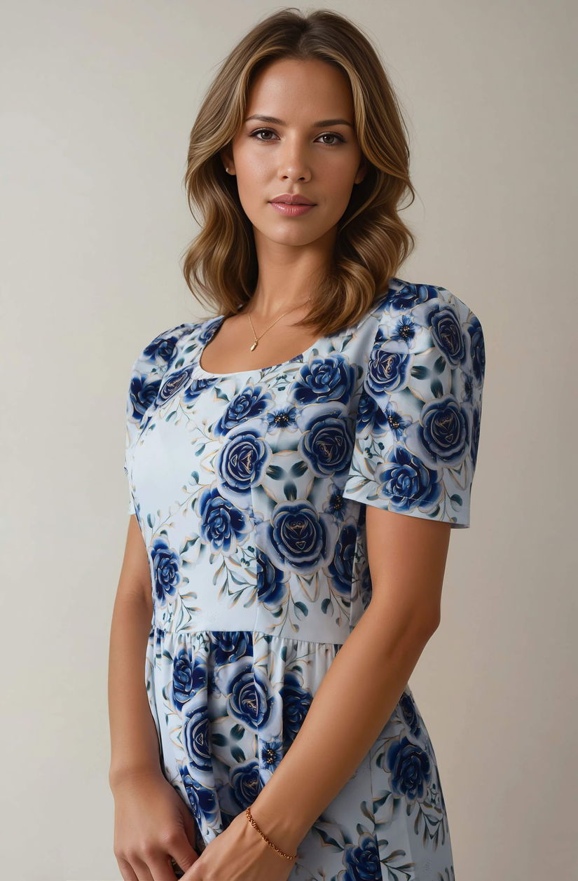 Rochie cu trandafiri
